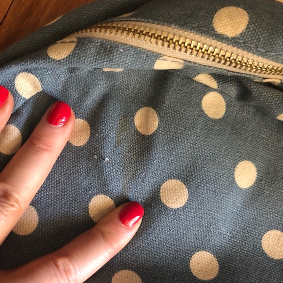 Vintage style Candies Polka Dot Canvas Backpack - Cute and Stylish Everyday Bag - Picture 6 of 6